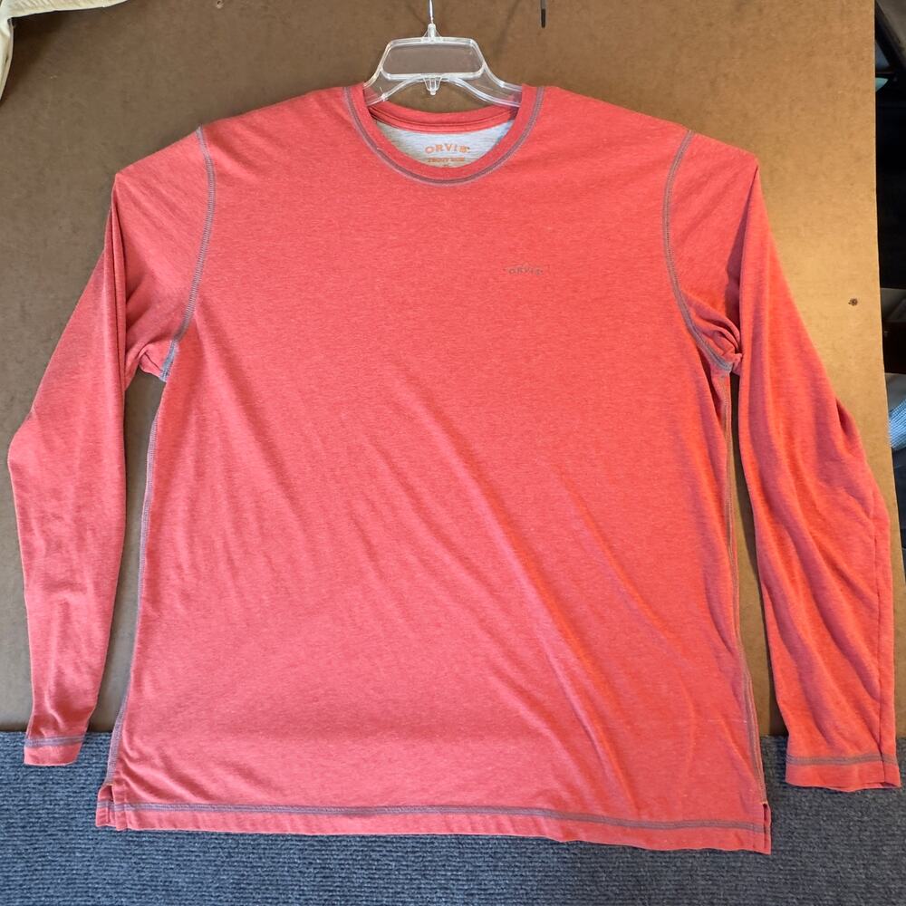 Orvis Trout Bum Men's XL Long Sleeve Red Fishing
